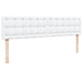 Cadru de pat otoman cu saltea alb 160x200cm piele artificială - WALTI WALTI