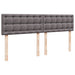 Cadru de pat otoman cu saltea gri 160x200cm piele artificială - WALTI WALTI
