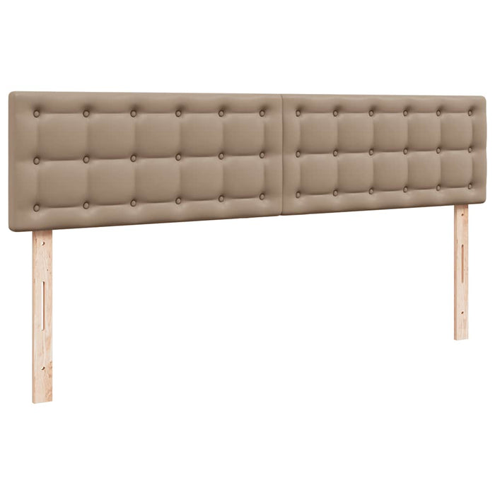 Cadru de pat otoman cu saltea Cappucino piele artificială WALTI