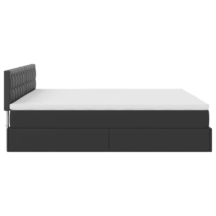 Cadru de pat otoman saltele Negru 180x200cm piele artificială - WALTI WALTI