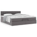 Cadru de pat otoman cu saltele Gri 180x200cm piele artificială - WALTI WALTI