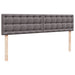 Cadru de pat otoman cu saltele Gri 180x200cm piele artificială - WALTI WALTI