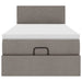 Cadru de pat otoman cu saltea Taupe 80x200cm Material - WALTI WALTI
