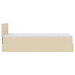 Cadru de pat otoman cu saltea crem 80x200cm stofa - WALTI WALTI