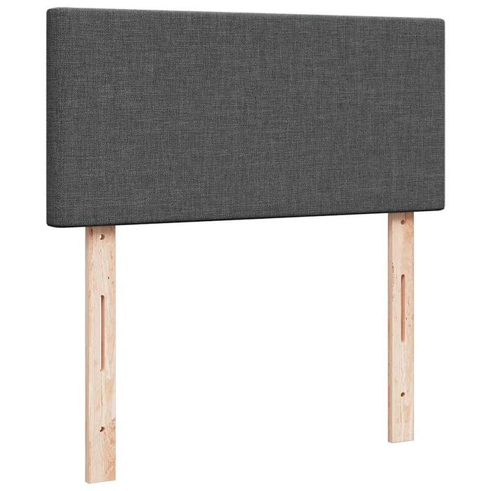 Pat otoman cu saltea țesătură gri închis 90x200 cm - WALTI WALTI