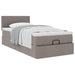 Pat otoman cu saltea Taupe 90x200 cm Stofa - WALTI WALTI