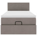 Pat otoman cu saltea Taupe 90x200 cm Stofa - WALTI WALTI