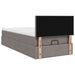 Pat otoman cu saltea Taupe 90x200 cm Stofa - WALTI WALTI