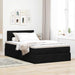 Pat otoman cu saltea negru 120x190 cm stofa - WALTI WALTI