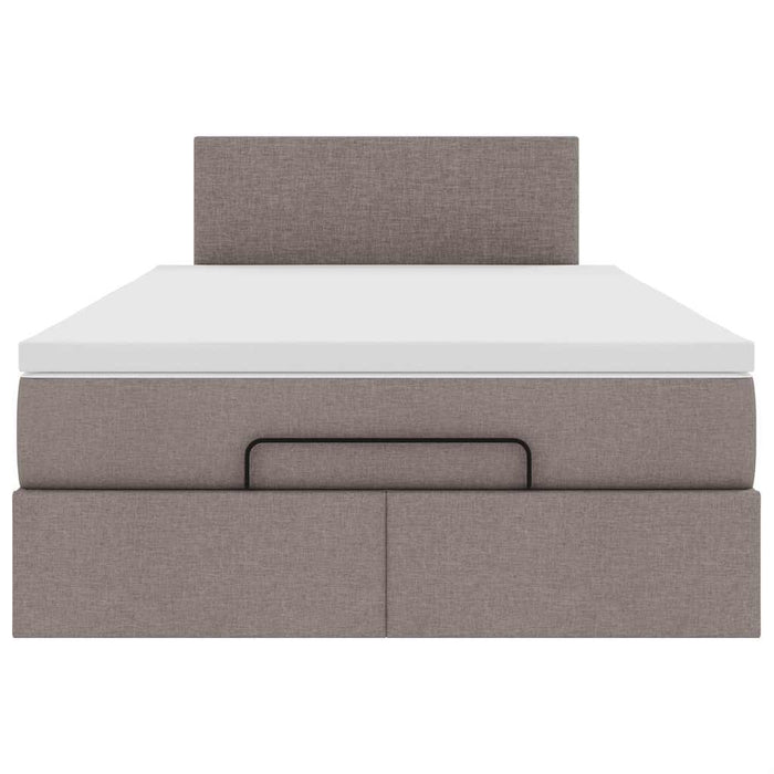Cadru de pat otoman cu saltea Taupe 120x190 cm Material - WALTI WALTI