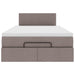 Cadru de pat otoman cu saltea Taupe 120x190 cm Material - WALTI WALTI