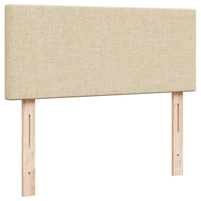 Cadru de pat otoman cu saltea crem 120x190cm stofa - WALTI WALTI