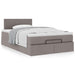 Cadru de pat otoman cu saltea Taupe 120x200cm Material - WALTI WALTI