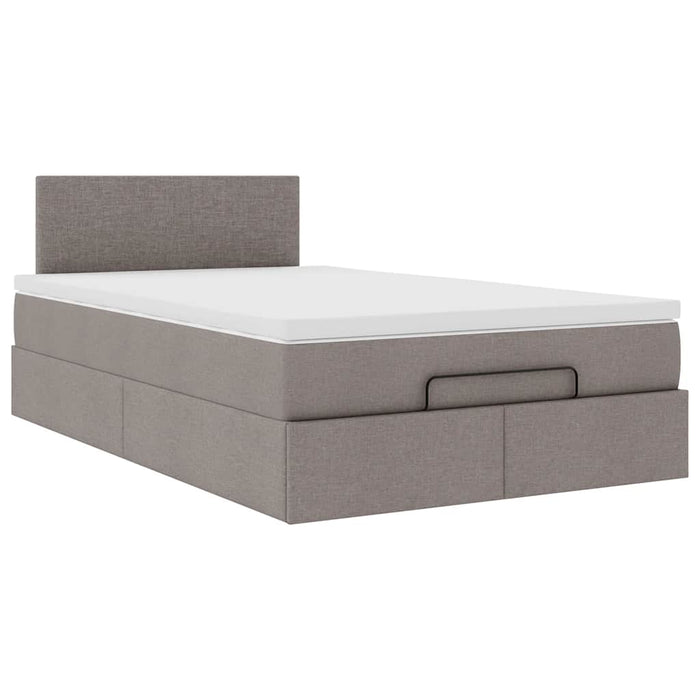 Cadru de pat otoman cu saltea Taupe 120x200cm Material - WALTI WALTI