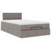 Cadru de pat otoman cu saltea Taupe 120x200cm Material - WALTI WALTI