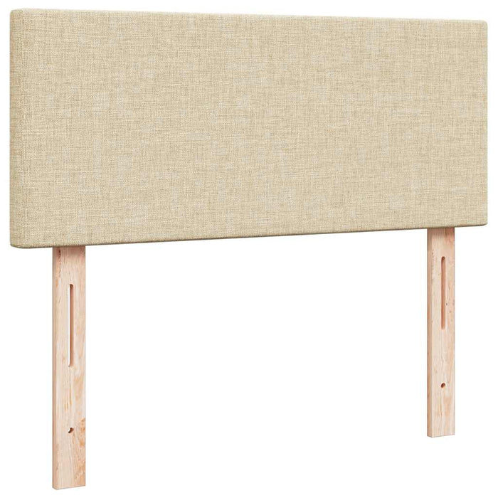 Cadru de pat otoman cu saltea crem 120x200cm stofa - WALTI WALTI