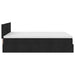 Pat otoman cu saltea negru 140x190 cm stofa - WALTI WALTI