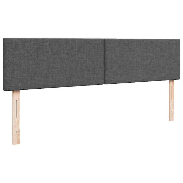 Cadru pat otoman cu saltea țesătură gri închis 160x200 cm - WALTI WALTI