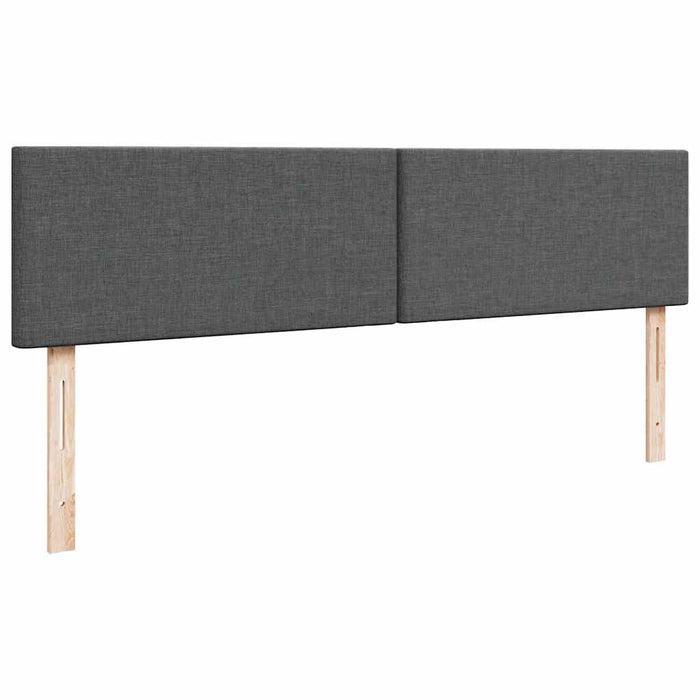 Cadru pat otoman cu saltea țesătură gri închis 180x200 cm - WALTI WALTI