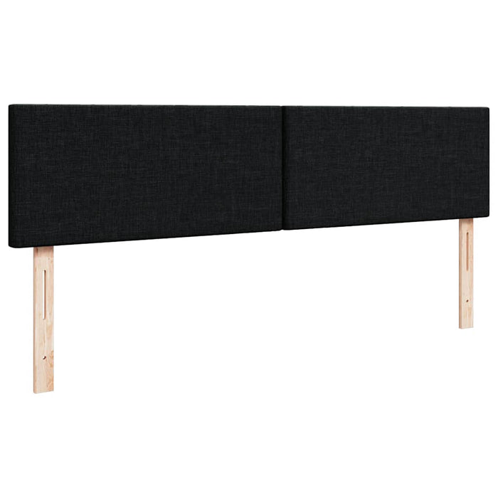 Cadru de pat otoman cu saltea țesătură neagră 180x200cm - WALTI WALTI