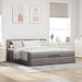 Cadru de pat otoman cu saltea Taupe 180x200cm Material - WALTI WALTI