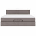 Cadru de pat otoman cu saltea Taupe 180x200cm Material - WALTI WALTI
