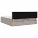 Cadru de pat otoman cu saltea Taupe 180x200cm Material - WALTI WALTI
