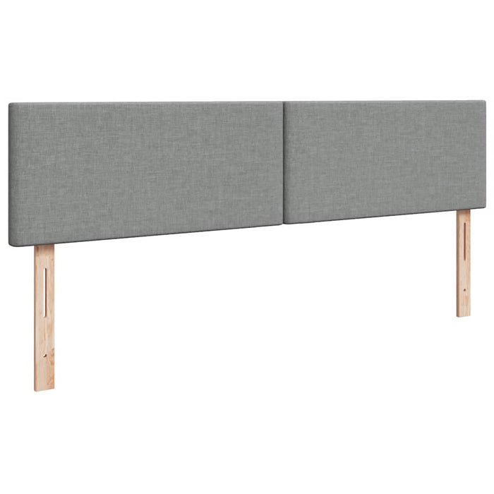 Cadru de pat otoman cu saltea țesătură gri deschis 200x200 cm - WALTI WALTI