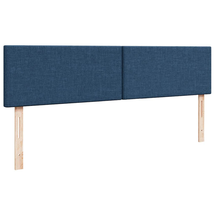 Cadru de pat otoman cu saltea țesătură albastră 200x200 cm - WALTI WALTI