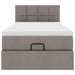 Cadru de pat otoman cu saltea Taupe 80x200cm Material - WALTI WALTI