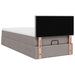 Cadru de pat otoman cu saltea Taupe 80x200cm Material - WALTI WALTI