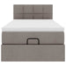 Cadru de pat otoman cu saltea Taupe 90x190cm Material - WALTI WALTI