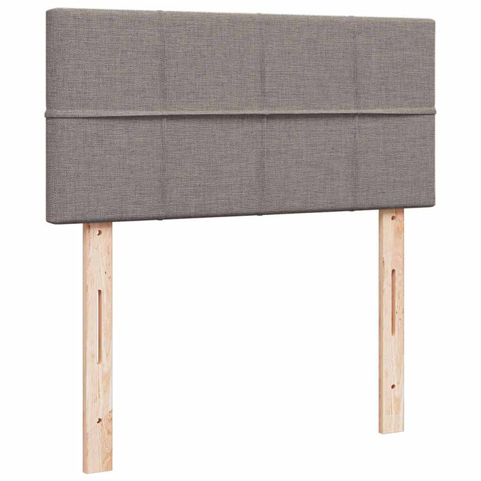 Pat otoman cu saltea Taupe 100x200 cm Stofa WALTI