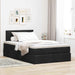 Pat otoman cu saltea negru 120x190 cm stofa - WALTI WALTI