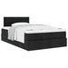 Pat otoman cu saltea negru 120x190 cm stofa - WALTI WALTI