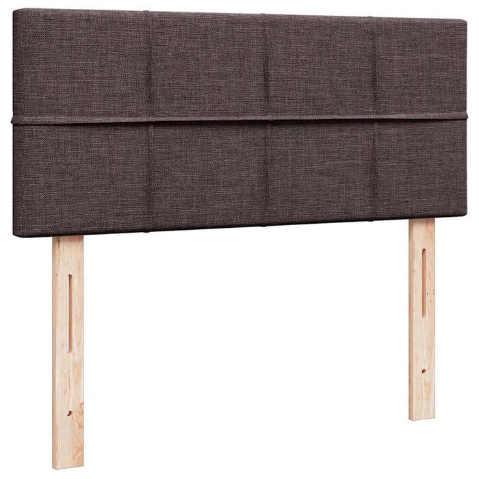 Cadru de pat otoman cu saltea țesătură maro închis 120x190 cm - WALTI WALTI