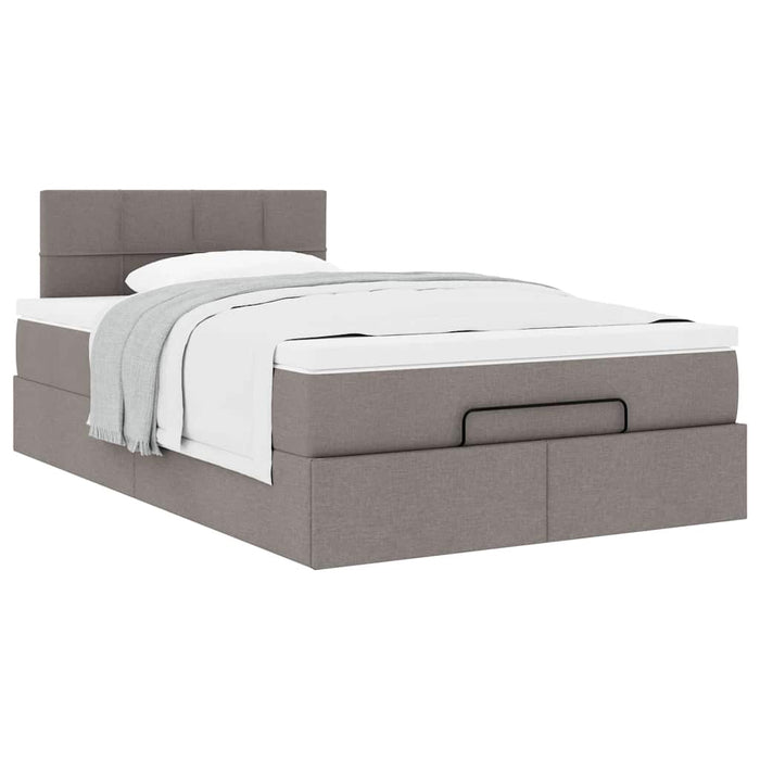 Cadru de pat otoman cu saltea Taupe 120x190 cm Material - WALTI WALTI