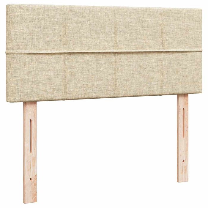Cadru de pat otoman cu saltea crem 120x190cm stofa - WALTI WALTI