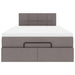 Cadru de pat otoman cu saltea Taupe 120x200cm Material - WALTI WALTI