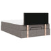 Cadru de pat otoman cu saltea Taupe 120x200cm Material - WALTI WALTI