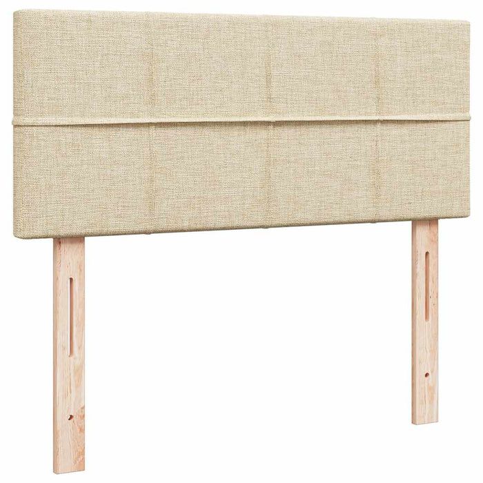 Cadru de pat otoman cu saltea crem 120x200cm stofa - WALTI WALTI