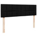 Pat otoman cu saltea negru 140x190 cm stofa - WALTI WALTI