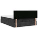 Pat otoman cu saltea negru 140x190 cm stofa - WALTI WALTI