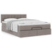 Pat otoman cu saltea Taupe 140x190 cm Stofa - WALTI WALTI