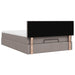 Pat otoman cu saltea Taupe 140x190 cm Stofa - WALTI WALTI