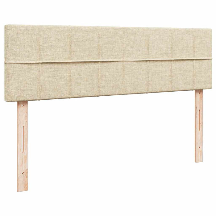 Pat otoman cu saltea crem 140x190 cm stofa - WALTI WALTI