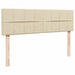 Pat otoman cu saltea crem 140x190 cm stofa - WALTI WALTI