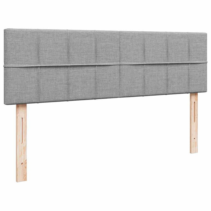 Cadru pat otoman cu saltea țesătură gri deschis 140x200cm - WALTI WALTI