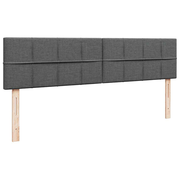 Cadru pat otoman cu saltea țesătură gri închis 160x200 cm - WALTI WALTI