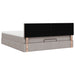 Cadru de pat otoman cu saltea Taupe 180x200cm Material - WALTI WALTI